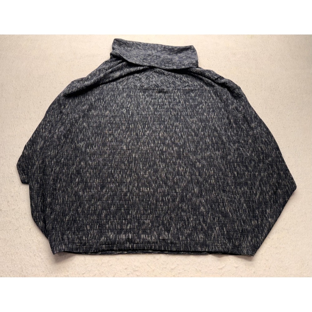 Lane Bryant Blue Marled Space Dye Turtleneck Dolman Sleeve Top 14/16 Plus Size - Picture 3 of 8